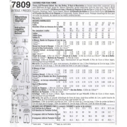 Patron de robe fantaisie / gothique (7809)