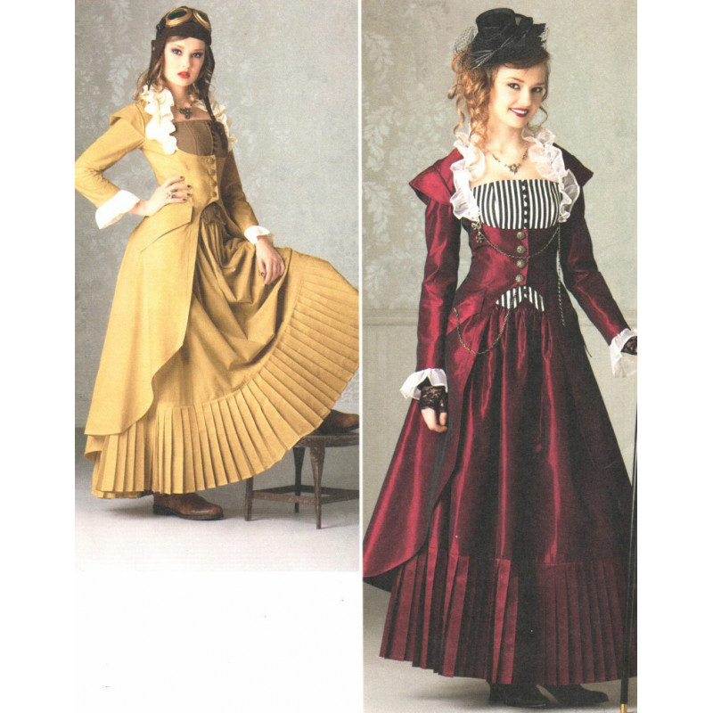 Patron de robe fantaisie / gothique / steam punk (7532)