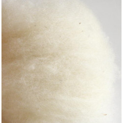 Organic carded wool with Lanolin