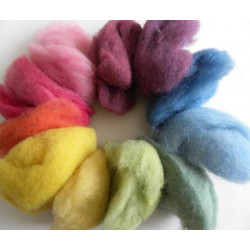 Hand dyed wool with natural dyes