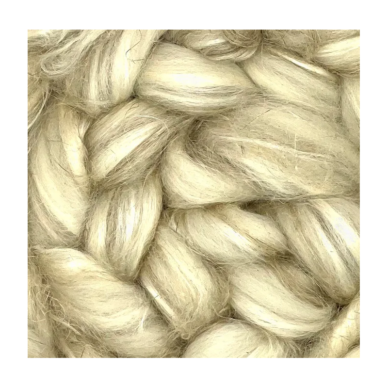 Merinos / tussah silk / flax