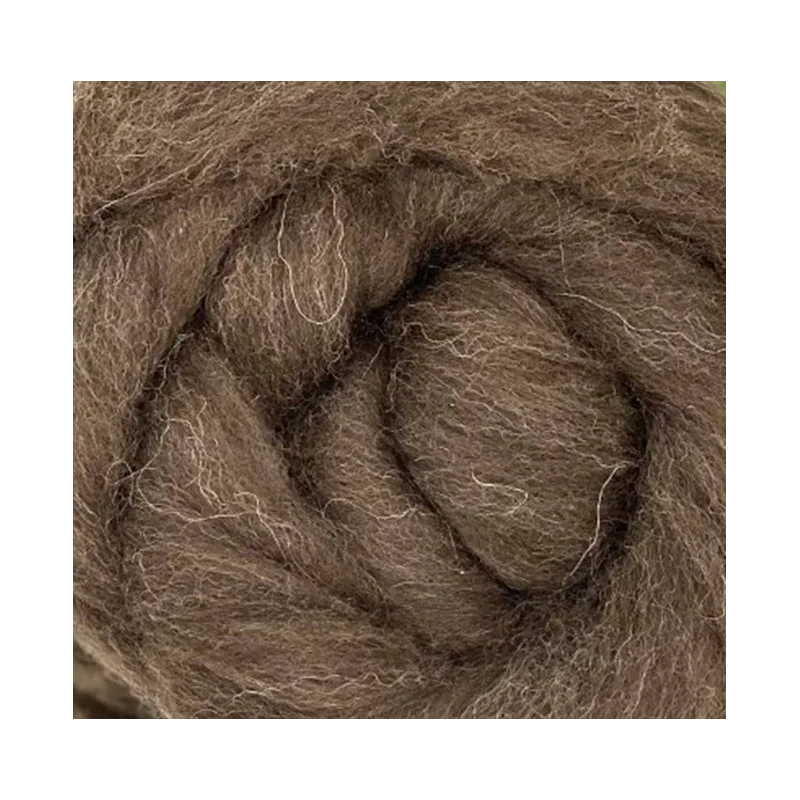 24 microns brown Merino top