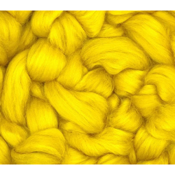 Soie tussah de couleur en ruban peigné