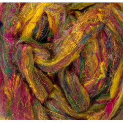 Recycled sari silk