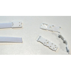 Embout pour baleine ruban (7mm blanc a clipser) par 20 pièces