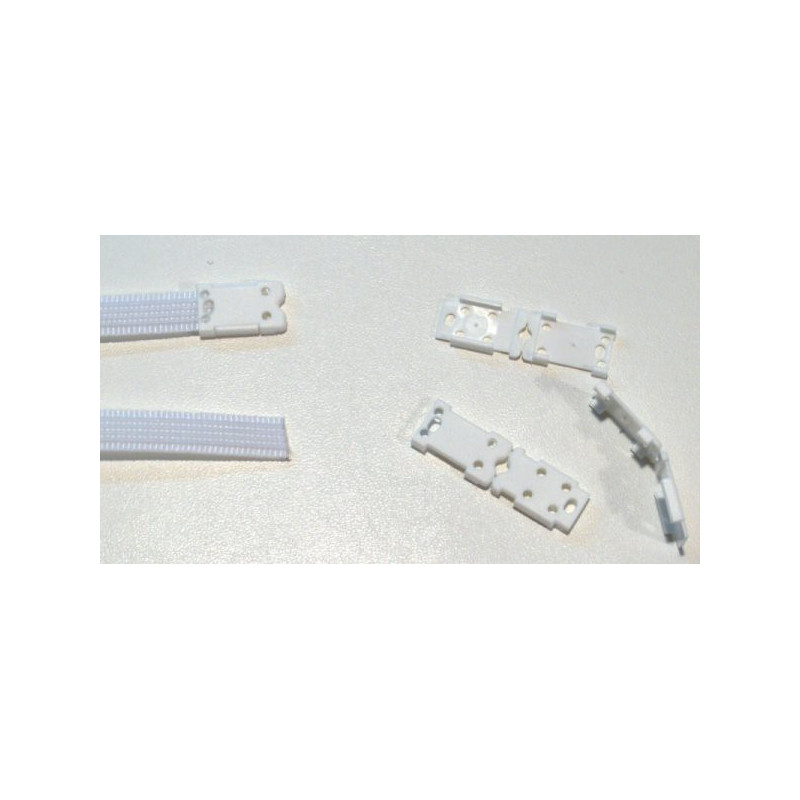 Embout pour baleine ruban (7mm blanc a clipser) par 20 pièces